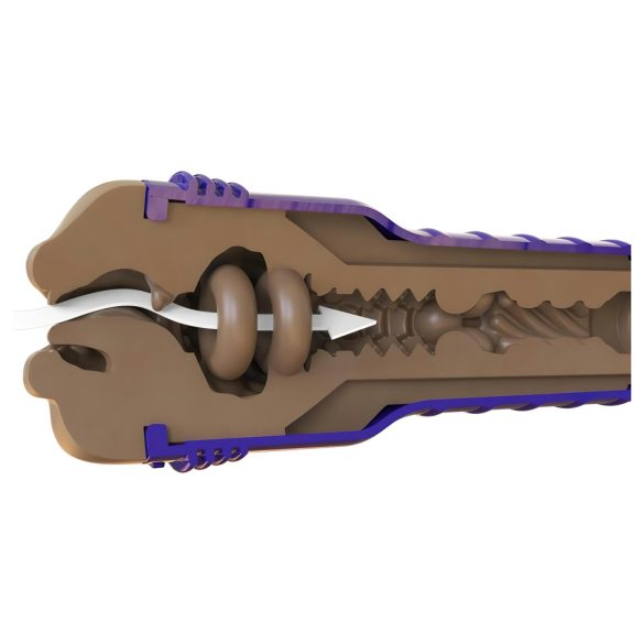 Fleshlight Boost Blow - realistični masturbator u obliku usta - smeđa