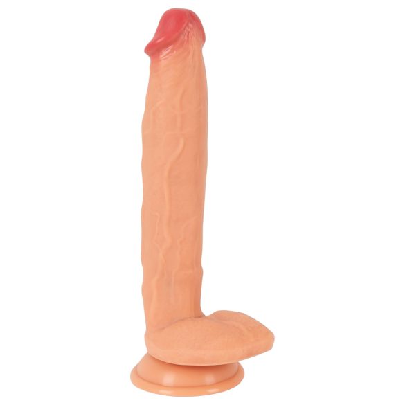 Realistixxx Pravi Div - ekstra veliki dildo s testisima (prirodni)