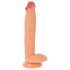 Realistixxx Pravi Div - ekstra veliki dildo s testisima (prirodni)