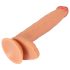 Realistixxx Pravi Div - ekstra veliki dildo s testisima (prirodni)