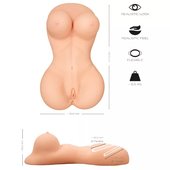Realistixxx - ženski torzo masturbator - realističan izgled