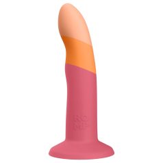 ROMP Dizi - fleksibilni dildo - silikon - roza-narančasta