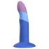 ROMP Piccolo - fleksibilni silikonski dildo - plavo-ljubičasti