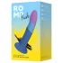 ROMP Piccolo - fleksibilni silikonski dildo - plavo-ljubičasti