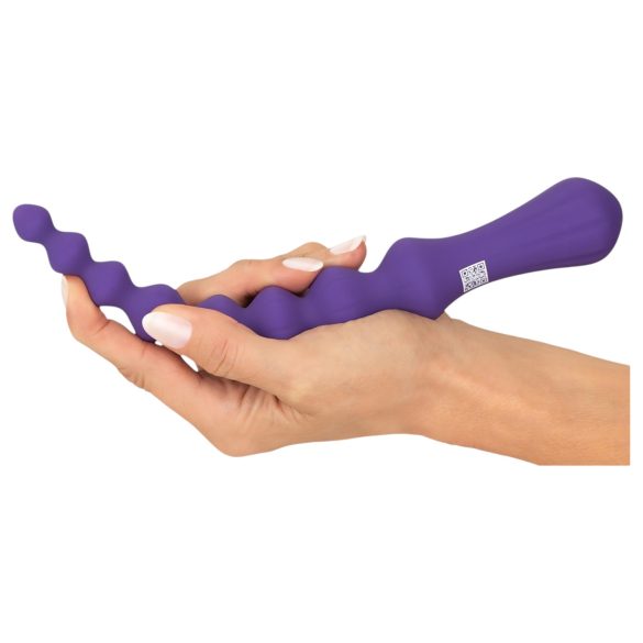 You2Toys - fleksibilni analni dildo s kuglicama - ljubičasta