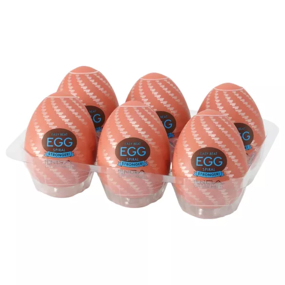 TENGA Egg Spiral Stronger - masturbator u obliku jajeta - pakiranje 6 komada
