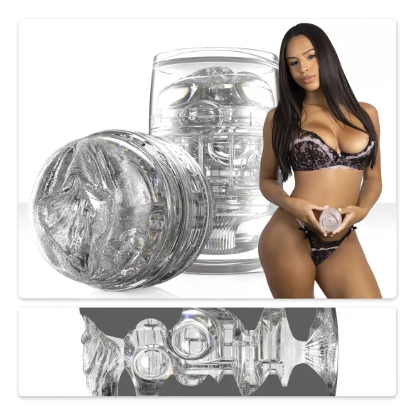 Fleshlight Quickshot Autumn Falls - putni masturbator (prozirni)