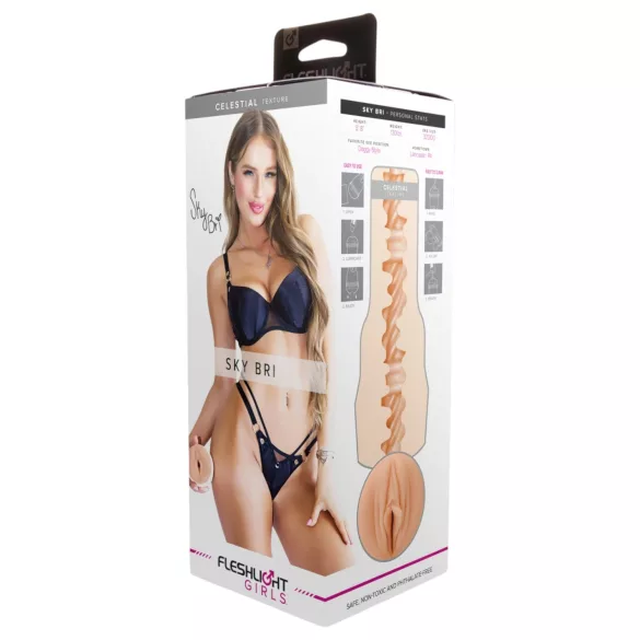 Fleshlight Sky Bri Celestial - realistična umjetna vagina - natur