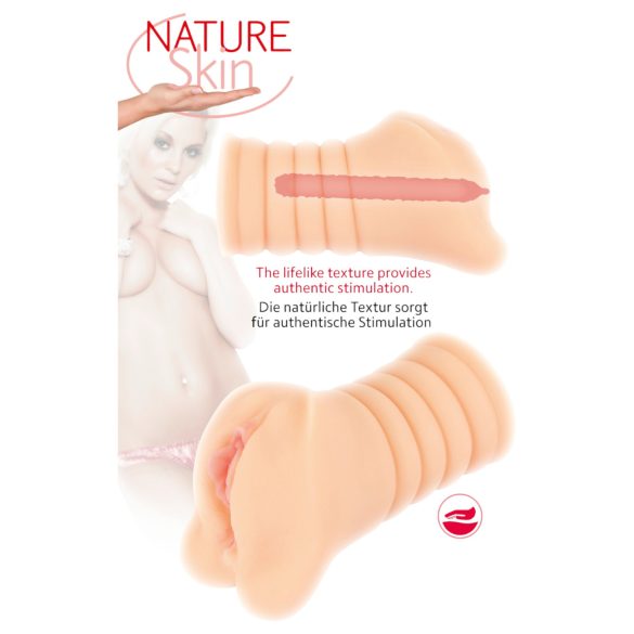 Nature Skin - realistična vagina masturbator - prirodna boja