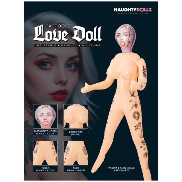 You2Toys - napuhana tetovirana seksi lutka