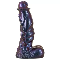   Beasty Cocks Tech-Zilla Bang - dildo čudovište s vakuumskim čepom (ljubičasto)
