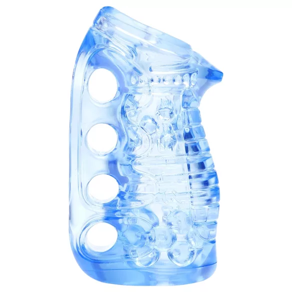 Fleshlight Fleshskins Grip Blue Ice - obostrano otvoreni masturbator (plavi)