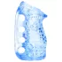 Fleshlight Fleshskins Grip Blue Ice - obostrano otvoreni masturbator (plavi)