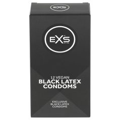 EXS Black - lateks kondom - crni - 12 komada