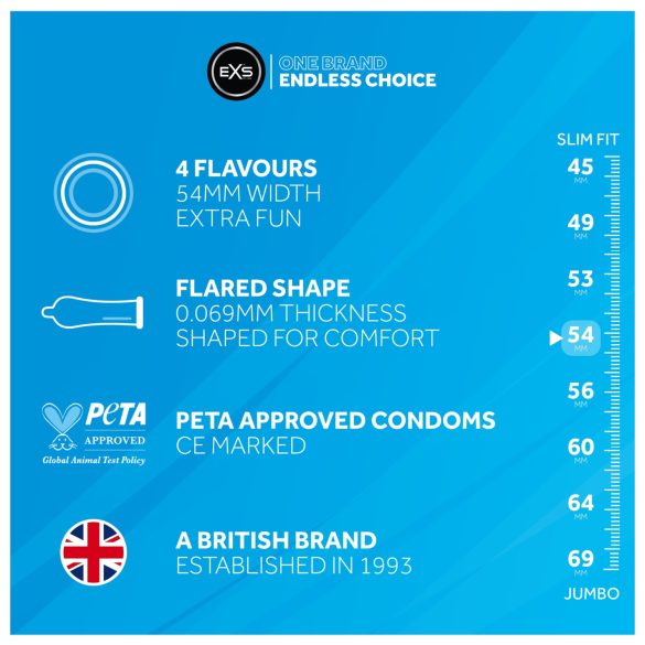 EXS - kondomi - mješoviti okusi - 12 komada