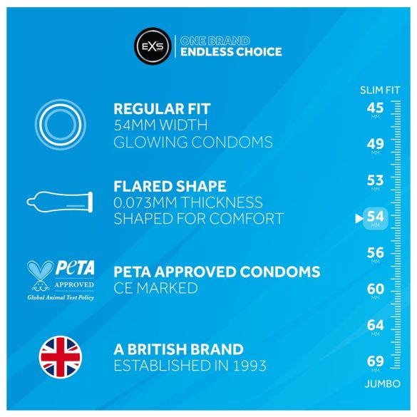 EXS - svjetleći kondom - 3 komada