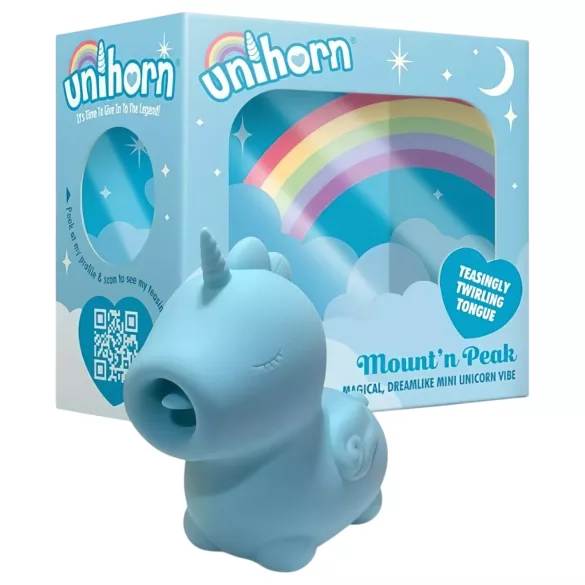Unihorn Mount'n Peak - vibrator za klitoris punjivi - plava