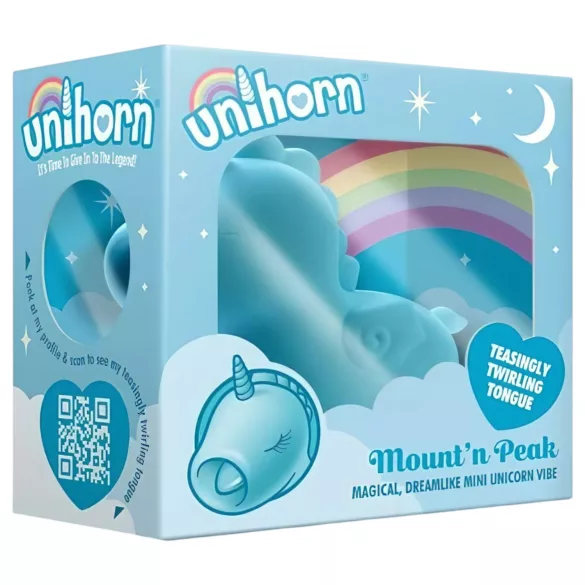 Unihorn Mount'n Peak - vibrator za klitoris punjivi - plava