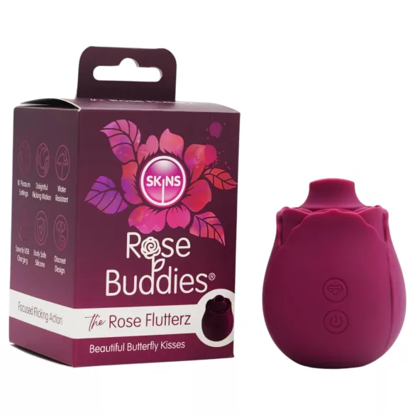 Skins Rose Flutterz - akumulatorski vibrator za klitoris (ljubičasti)