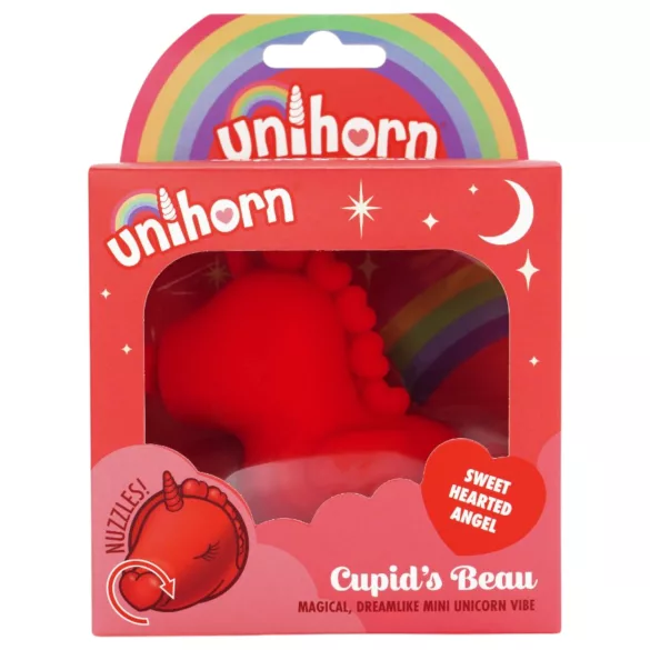 Unihorn Cupid's Beau - vibrator za klitoris s punjivom baterijom - crveni