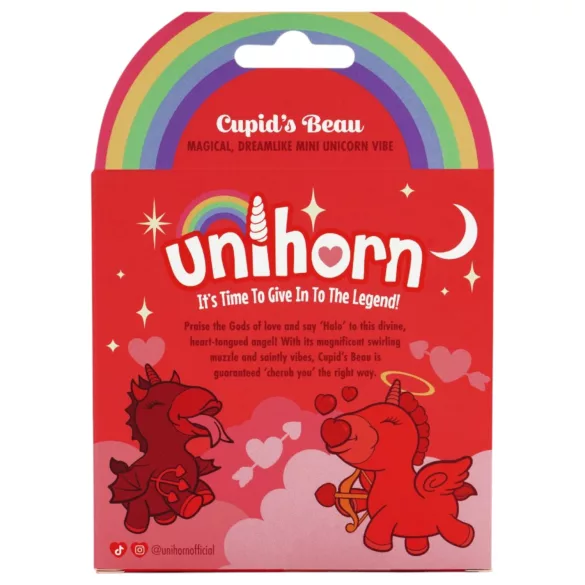 Unihorn Cupid's Beau - vibrator za klitoris s punjivom baterijom - crveni
