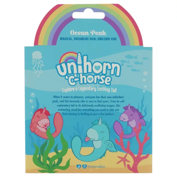 Unihorn C-Horse - vibrator za stimulaciju G-točke i klitorisa (tirkizna)