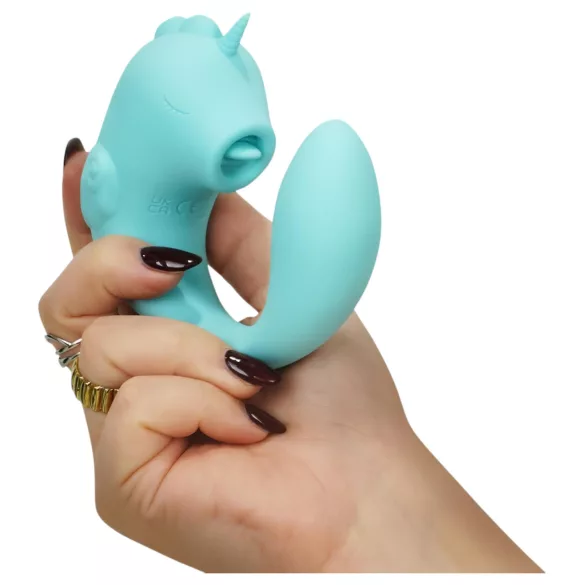 Unihorn C-Horse - vibrator za stimulaciju G-točke i klitorisa (tirkizna)