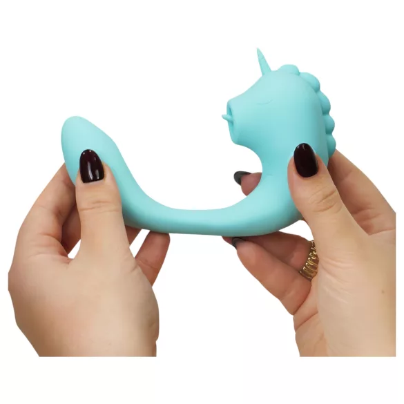 Unihorn C-Horse - vibrator za stimulaciju G-točke i klitorisa (tirkizna)