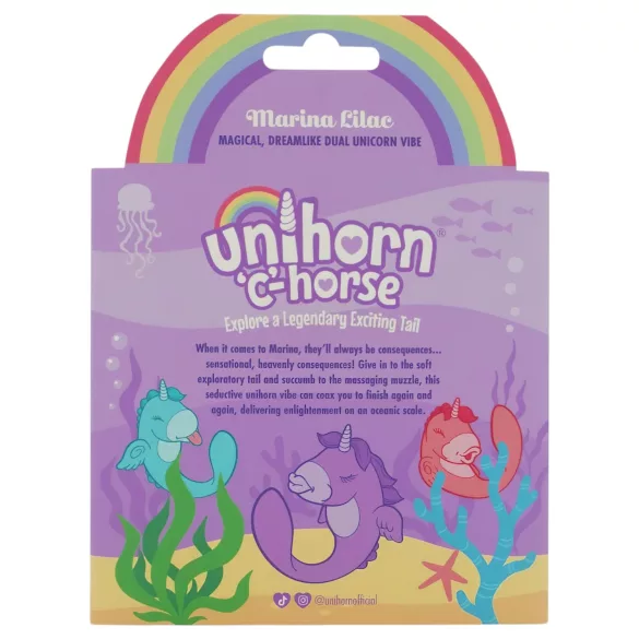 Unihorn C-Horse - vibrator za G-točku i klitorisni stimulator (ljubičasti)
