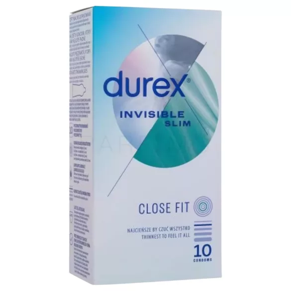 Durex Invisible Slim - ultra tanki kondomi - 10 komada