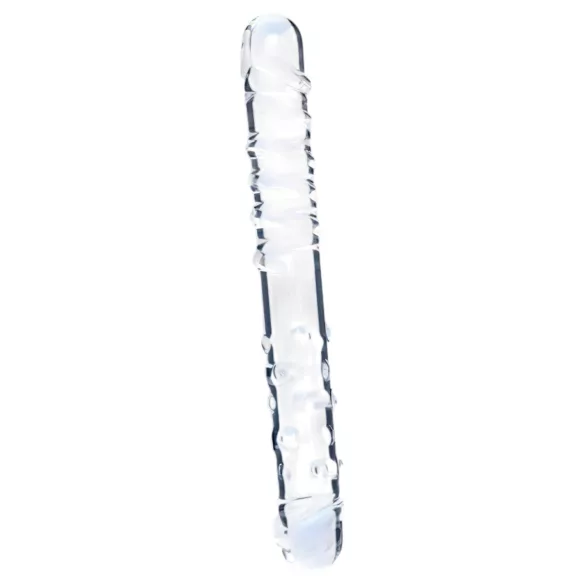 Clarity - stakleni dildo s dva kraja - prozirni
