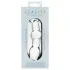 Clarity Utopian Mystique - rebrasti stakleni analni dildo (prozirni)