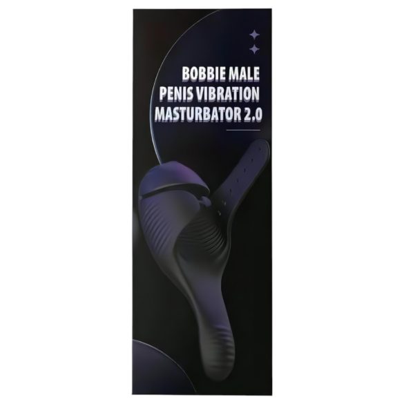Lonely J-Bobbie - vibrirajući masturbator za penis s 2 motora - crni