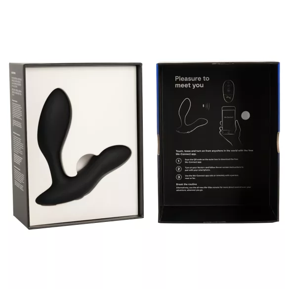 We-Vibe Vector+ - analni vibrator s upravljanjem putem aplikacije (crni)