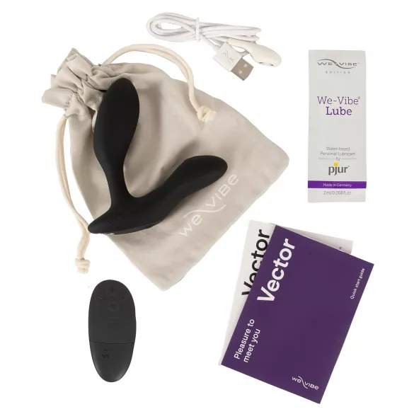 We-Vibe Vector+ - analni vibrator s upravljanjem putem aplikacije (crni)