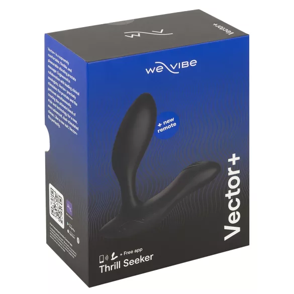 We-Vibe Vector+ - analni vibrator s upravljanjem putem aplikacije (crni)