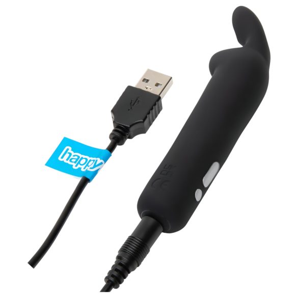 Happyrabbit - mini vibrator sa zekom - punjivi - crni