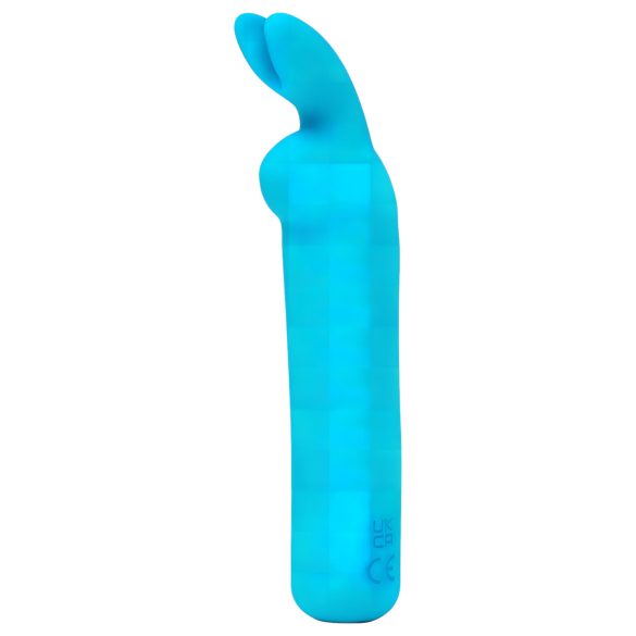 Happyrabbit - mini vibrator s punjivom baterijom u obliku zeca - plavi
