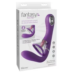  Fantasy For Her - vibrator za G-točku i klitoris s 4 motora - ljubičasti