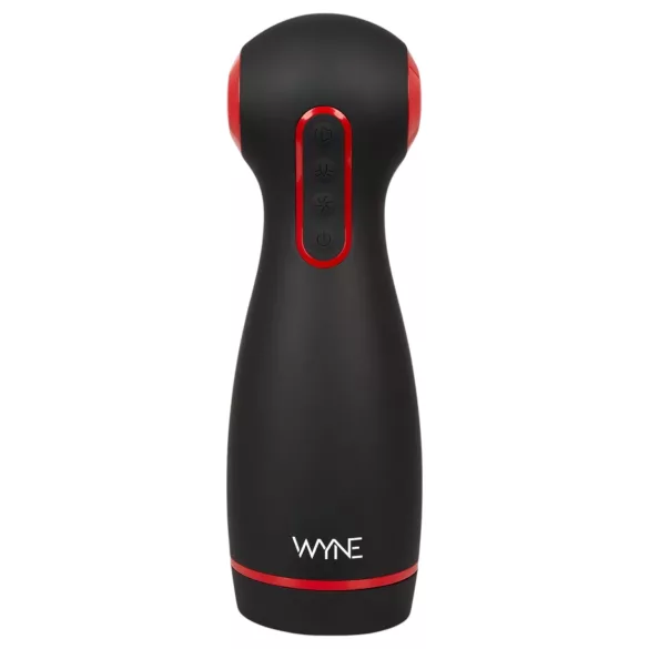 WYNE 06 - masturbator s vibracijom i vakuumom - crni - punjivi