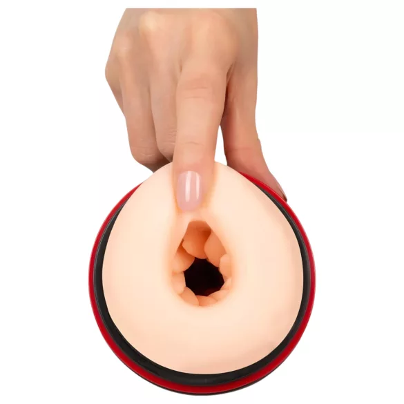 WYNE 06 - masturbator s vibracijom i vakuumom - crni - punjivi