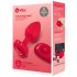 b-vibe srce - bežični analni vibrator s punjenjem (crveni)