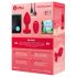 b-vibe srce - bežični analni vibrator s punjenjem (crveni)