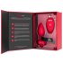 b-vibe srce - bežični analni vibrator s punjenjem (crveni)