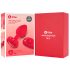 b-vibe srce - bežični analni vibrator s punjenjem (crveni)