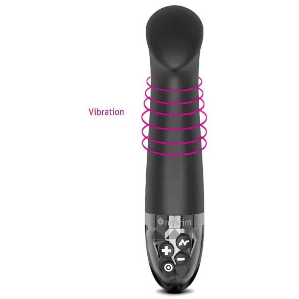 mystim - E-stim G-točka vibrator - elektro stimulacija - crni