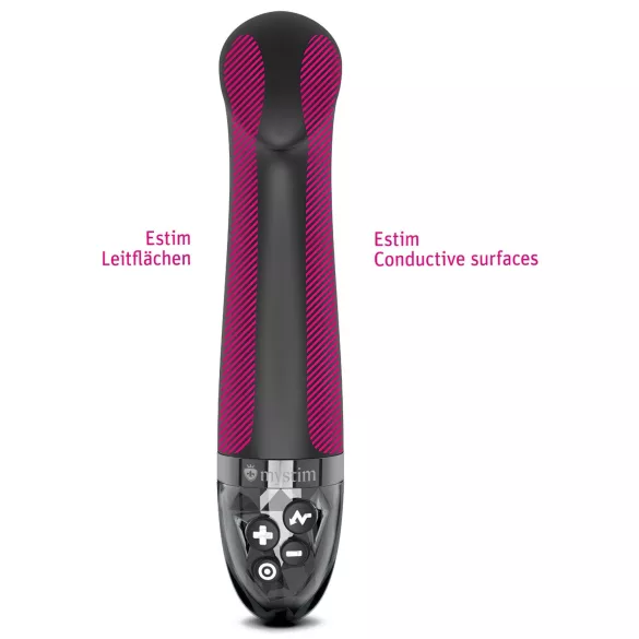 mystim - E-stim G-točka vibrator - elektro stimulacija - crni