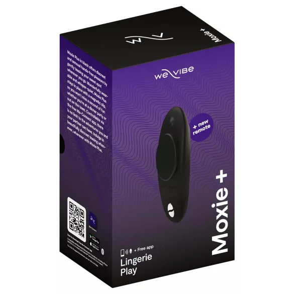 We-Vibe Moxie+ - vibrator za klitoris s aplikacijom i daljinskim upravljačem (crni)
