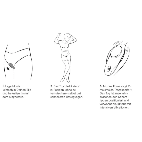 We-Vibe Moxie+ - vibrator za klitoris s aplikacijom i daljinskim upravljačem (crni)