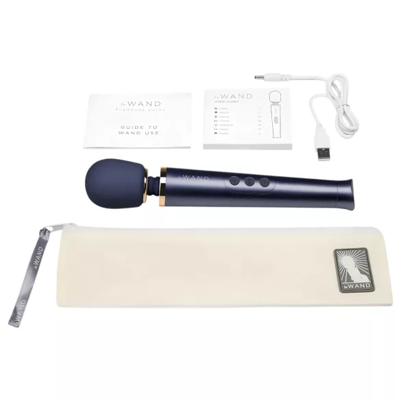 Le Wand Petite - masažer vibrator na baterije - plava